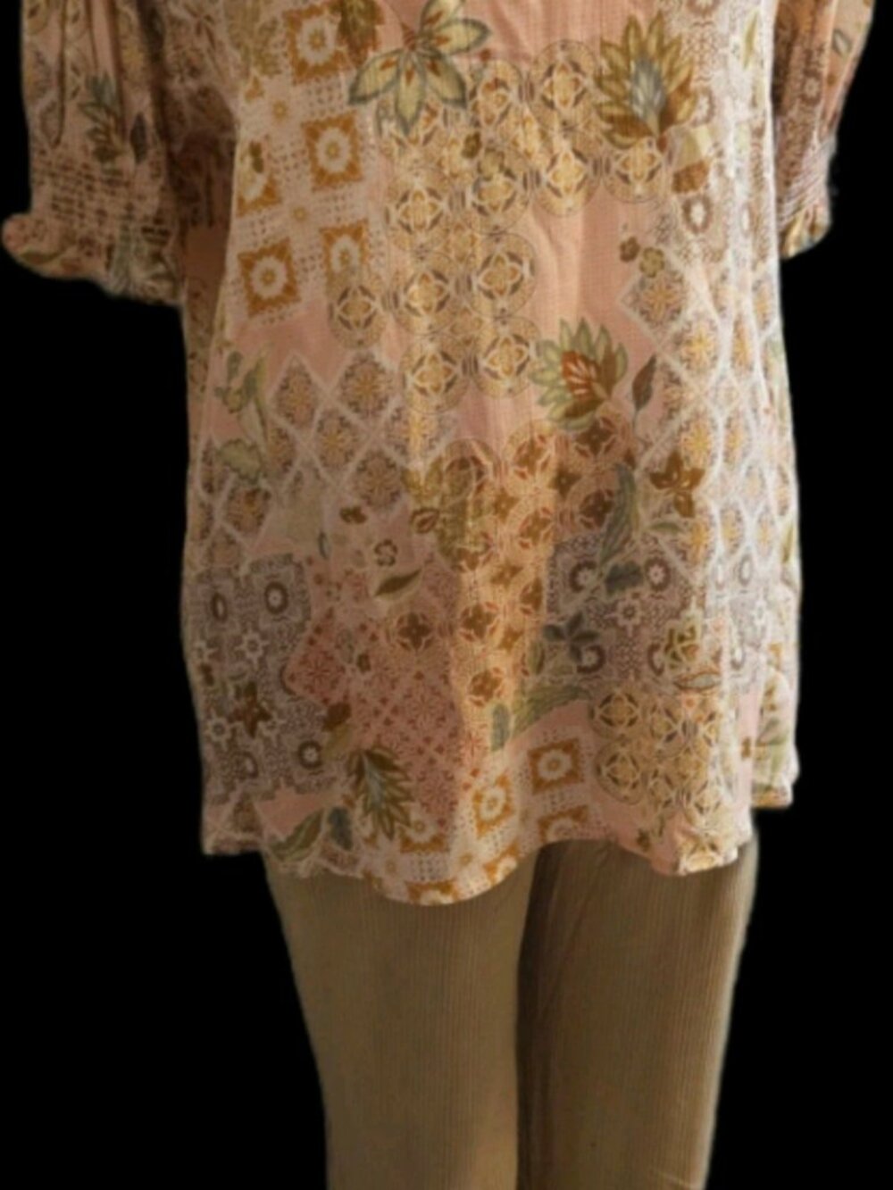 Size S Les Amis Dusty Rose Patchwork 2-Piece Set